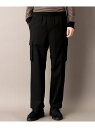 【SALE/49%OFF】【Safari12月号掲載】起毛イージーカーゴパンツ DRESSTERIOR ドレステリア パンツ その他のパンツ ブラック【RBA_...
