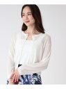 【SALE/40%OFF】【洗える/シアー感】ラメ混ニットカーディガン COUP DE CHANCE クード シャンス トップス カーディガン ベージュ ホワイ...