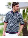 【SALE/30%OFF】【Safari5月号掲載】オーバーラップサークル ジャカード ニットポロ DRESSTERIOR ドレステリア トップス ニット ネイ...