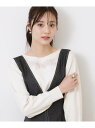 【SALE/50%OFF】【大人可愛い・通勤】フラワーエンブロニット Couture Brooch クチュールブローチ トップス ニット ブルー ホワイト【RB...