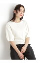 【SALE/30%OFF】【接触冷感/体型カバー】袖タック6分袖ニット/洗濯機OK/UVケア THE SHOP TK ザ ショップ ティーケー トップス ニット...