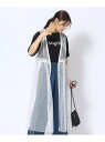 【SALE/50%OFF】【前後2WAY】ドットチュール レイヤードワンピ SHOO・LA・RUE シューラルー ワンピース・ドレス その他のワンピース・ドレス...