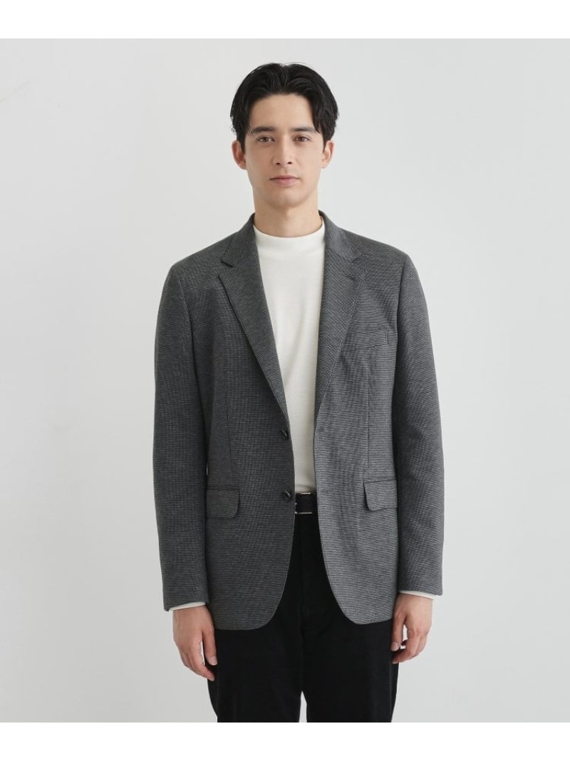 【SALE／15%OFF】【None Of Stress】アクティブジャージ 千鳥 ジャケット TAKEO KIKUCHI タケオキクチ ジャケット・アウター テーラードジャケット・ブレザー ブラウン ブラック ネイビー【RBA_E】【送料無料】[Rakuten Fashion]