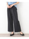 【ストレッチ/ウエストゴム/毛羽立ちにくい】サイロドライギャバ トラウザー LAURA ASHLEY ローラ アシュレイ パンツ その他のパンツ グレー ベージ...