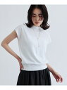 【SALE/20%OFF】【UVカット/接触冷感】ノースリーブニット GALLEST インディヴィ トップス ニット ホワイト パープル ブラック【RBA_E】...