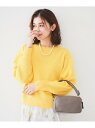 【SALE/50%OFF】【アンサンブル可能/ラメ調】シャイニーセミラグランプルオーバーニット UNTITLED アンタイトル トップス ニット ベージュ イエ...