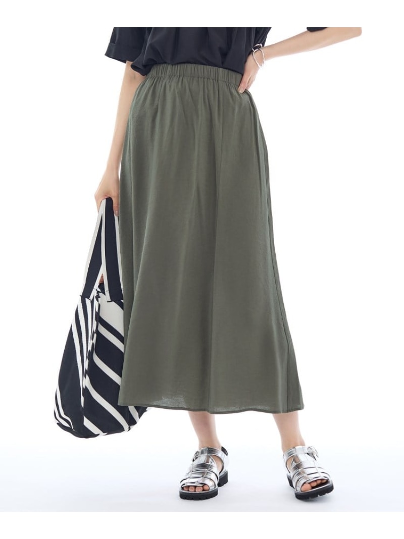 【SALE／64%OFF】タンブラーフレアスカート INDIVI インディヴィ スカート ロング・マキシスカート ピ..