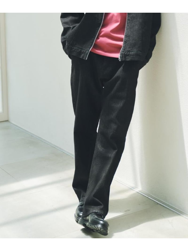 【SALE／10%OFF】オーガニックコットンカーブデニム 【セットアップ可/洗濯機OK】 THE SHOP TK ザ ショップ ティーケー パンツ ジーンズ・デニムパンツ ブラック ネイビー【RBA_E】【送料無料】[Rakuten Fashion]