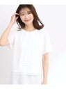 【SALE/20%OFF】【夏SALE/UVカット/接触冷感/マシンウォッシュ可能】タックデザインブラウス Reflect リフレクト トップス シャツ・ブラウ...