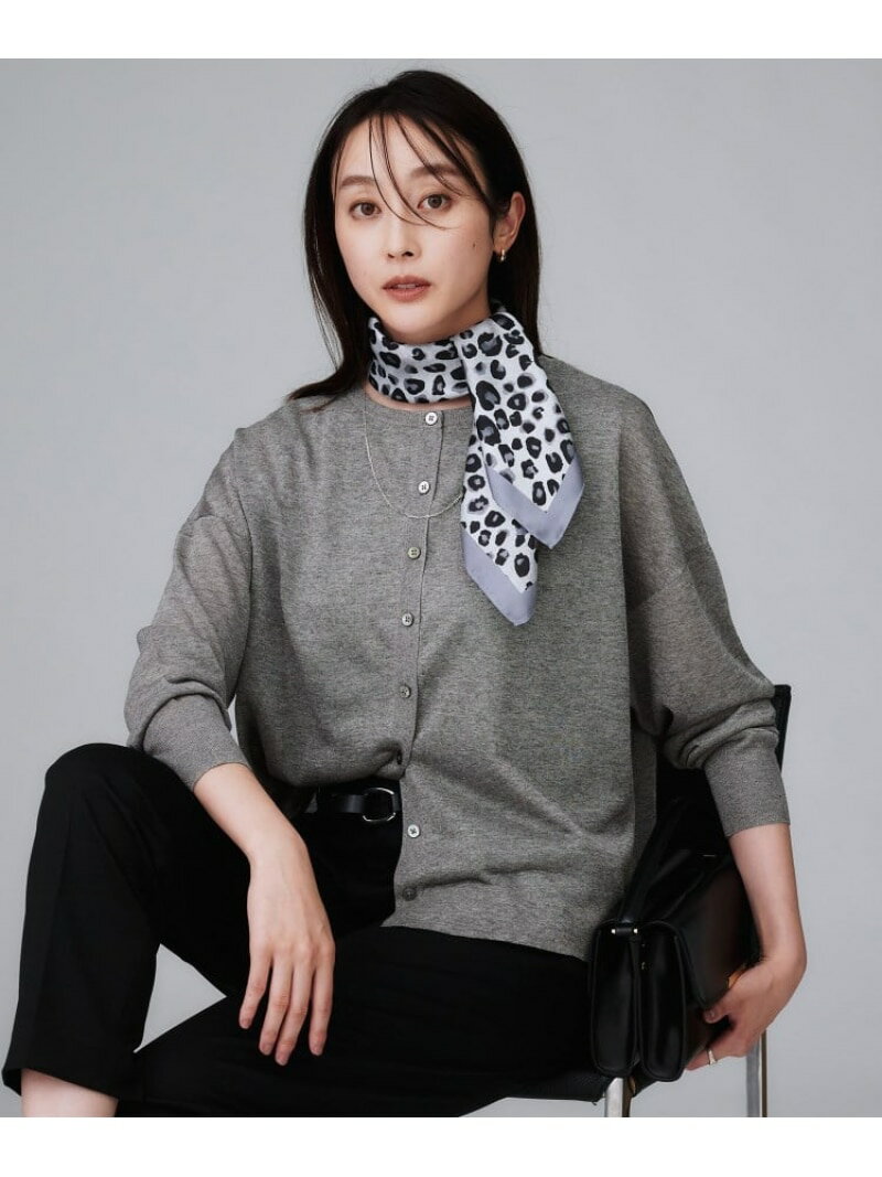 【SALE／30%OFF】【前後2WAY/アンサンブル可/ゆったり】シアーカーディガン UNTITLED アンタイトル トップス カーディガン グレー ブルー ブラウン【RBA_E】【送料無料】[Rakuten Fashion]のサムネイル