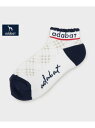 【新レーベル ADABAT NAVY】アンクルロゴベリーショートソックス adabat アダバット 靴下・レッグウェア 靴下 レッド ブラック ホワイト[Rak...