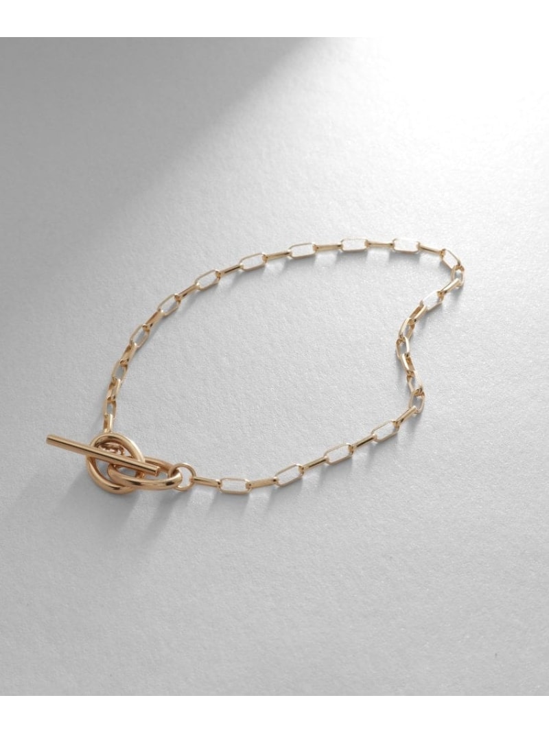 K10ロングハーフラウンドダブルマンテル ブレスレット COCOSHNIK ココシュニック アクセサリー・腕時計 ブレスレット・バングル イエロー【送料無料】[Rakuten Fashion]