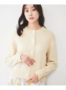 【SALE/30%OFF】【アンサンブル可能/ラメ調】コンパクトニットカーディガン UNTITLED アンタイトル トップス カーディガン ベージュ ネイビー【...