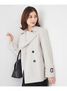 【SALE/30%OFF】【洗える/ストレッチ/春コート】ショートトレンチコート UNTITLED アンタイトル ジャケット・アウター トレンチコート ネイビー...