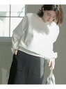 【SALE/60%OFF】フハクボリュームスリーブドッキングニット【洗濯機洗い可】 OPAQUE.CLIP オペークドットクリップ トップス ニット ブラック ...