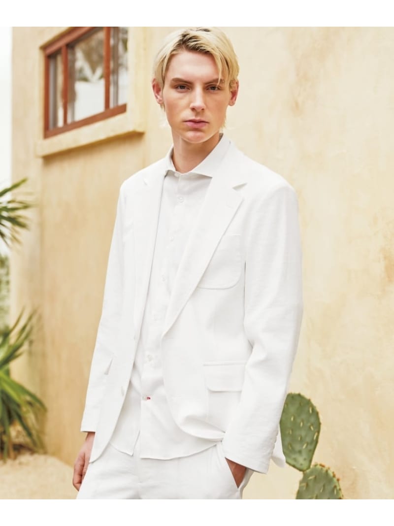 【SALE／32%OFF】【洗える/セットアップ可】シェルタリングドライ ジャケット DRESSTERIOR ドレステリア ジャケット・アウター テーラードジャケット・ブレザー ホワイト ブラック【RBA_E】【送料無料】[Rakuten Fashion]