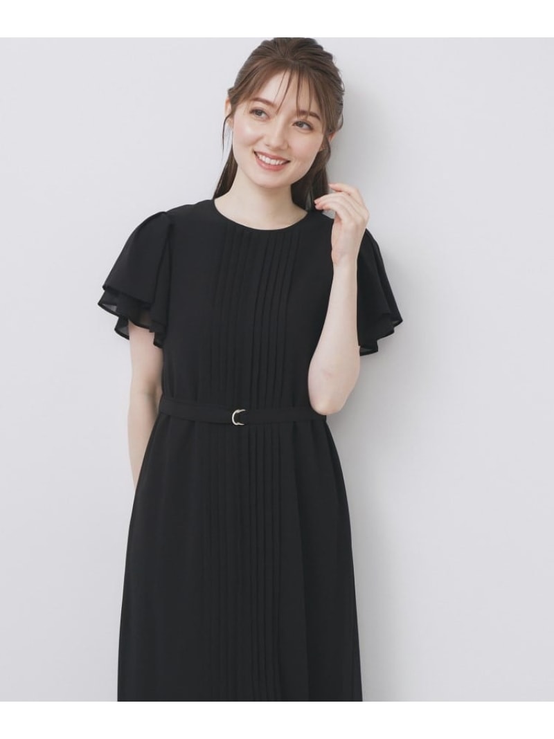 フロントタックIラインワンピース【洗濯機洗い可/防シワ】 index インデックス ワンピース・ドレス その他のワンピース・ドレス ブルー ブラック グレー【送料無料】[Rakuten Fashion]のサムネイル