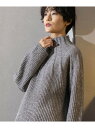 【SALE/30%OFF】ラメ混ハイネックニット【洗濯機洗い可】 OPAQUE.CLIP オペークドットクリップ トップス ニット ベージュ グレー ピンク【R...