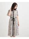 【二の腕カバー/同柄アイテムあり】アイロンワーク スクロール柄ワンピース LAURA ASHLEY ローラ アシュレイ ワンピース・ドレス その他のワンピース・...