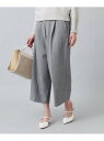 【SALE/80%OFF】ウォームストレッチ ワイドクロップドパンツ UNTITLED アンタイトル パンツ その他のパンツ グレー ブルー ベージュ【RBA_...