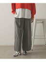 【SALE/30%OFF】サイドタックワイドパンツ【洗濯機洗い可】 OPAQUE.CLIP オペークドットクリップ パンツ その他のパンツ ブラウン グレー【R...