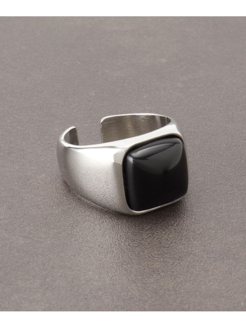 【SALE／10%OFF】ストーンシグネットリング THE SHOP TK ザ ショップ ティーケー アクセサリー・腕時計 リング・指輪 ブルー ブラウン ブラック【RBA_E】[Rakuten Fashion]
