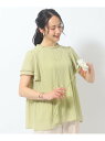 【SALE/30%OFF】【無理せずキレイ】プリーツ使いでフェミニンに 後ろリボン フリルブラウス SHOO・LA・RUE シューラルー トップス シャツ・ブラ...