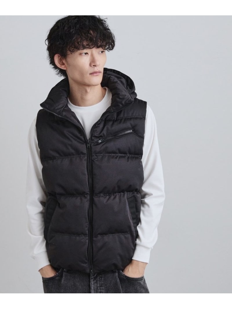 【SALE／50%OFF】ポリストレッチ中綿ベスト tk.TAKEO KIKUCHI ティーケータケオキクチ トップス ベスト・ジレ グレー ブラック【RBA_E】【送料無料】[Rakuten Fashion]のサムネイル