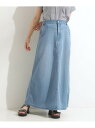 【SALE/10%OFF】【洗える/S-LL】大人カジュアル デニムロングスカート SHOO・LA・RUE シューラルー スカート その他のスカート ネイビー ...