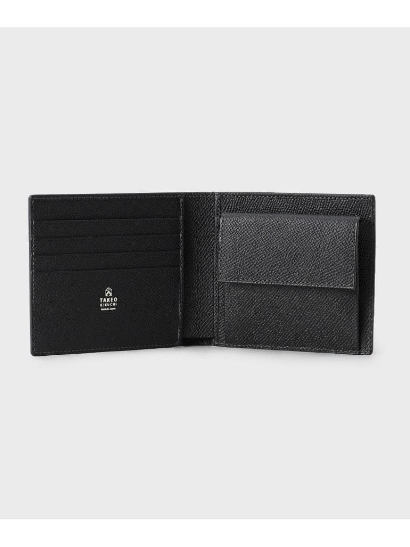 【SALE／30%OFF】【THE FLAGSHIP】HIROAN別注 2つ折り財布 TAKEO KIKUCHI タケオキクチ 財布・ポーチ・ケース 財布 ブラック【RBA_E】【送料無料】[Rakuten Fashion]
