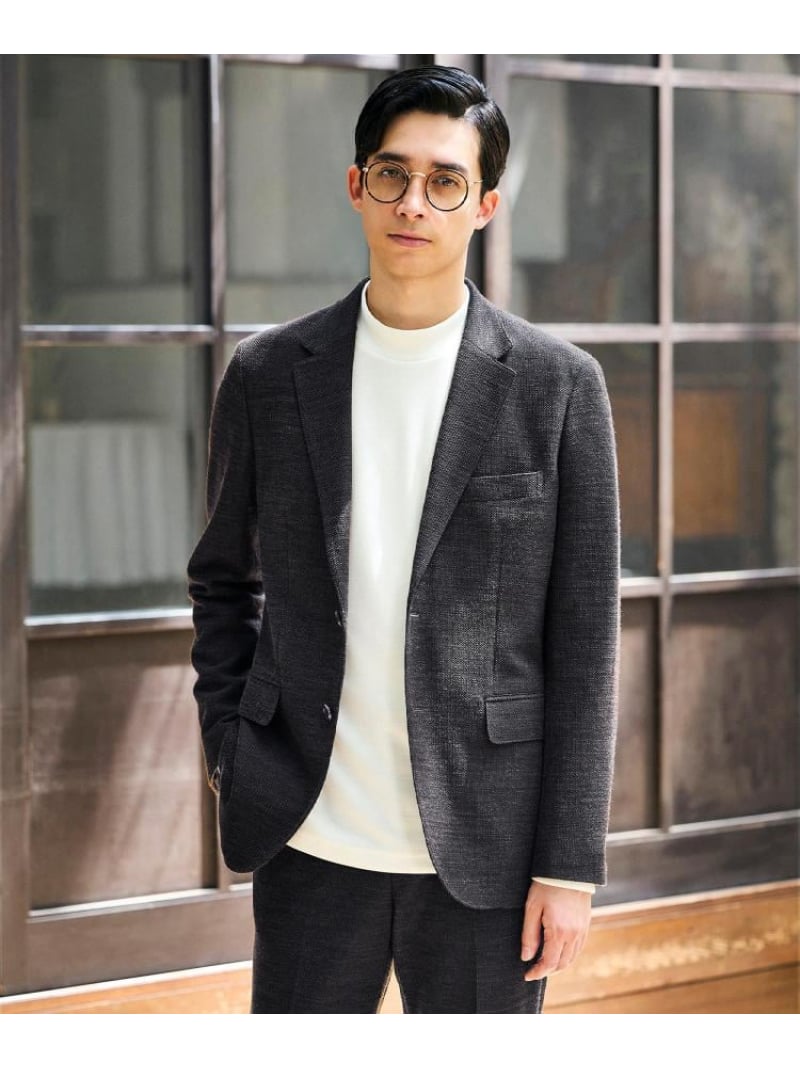 【SALE／20%OFF】【Sサイズ~】ラッセルメッシュ ジャケット TAKEO KIKUCHI タケオキクチ ジャケット・アウター テーラードジャケット・ブレザー ブルー ブラウン グレー【RBA_E】【送料無料】[Rakuten Fashion]