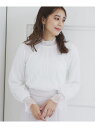 【SALE/20%OFF】シャーリング総レーストップス【洗濯機洗い可】 index インデックス トップス カットソー・Tシャツ ホワイト ブラック ブルー グ...