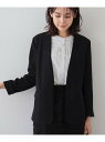 【SALE/52%OFF】春SALE!【着る日傘/遮熱/UVケア】ノーカラージャケット INDIVI インディヴィ スーツ・フォーマル セットアップスーツ ピン...