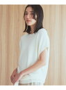 【SALE／10%OFF】【@BAILA 佐藤栞里さん着用】【UVケア/アンチピリング/さらさら/洗える/WEB限定有】美人フレンチニット THE SHOP TK ..