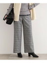 【SALE/40%OFF】【褒められパンツ/ウール混】ワイドパンツ INDIVI インディヴィ パンツ その他のパンツ グレー ホワイト【RBA_E】【送料無料...