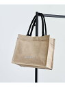 【SALE/28%OFF】【A4サイズ収納・マチたっぷり】ジュートトートバッグ/エコバッグ GALLEST インディヴィ バッグ トートバッグ ベージュ【RBA...