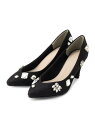 【SALE/70%OFF】ビジューレースヒールパンプス 結婚式二次会 パーティー 24SS ESPERANZA エスペランサ シューズ・靴 パンプス ブラック ...