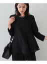 【SALE/5%OFF】【着る日傘/遮熱/UVケア】ペプラムデザインブラウス INDIVI インディヴィ トップス シャツ・ブラウス ブラック グリーン ネイビ...