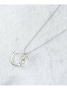 メタル*クリアリングネックレス OPAQUE.CLIP オペークドットクリップ アクセサリー・腕時計 ネックレス シルバー ゴールド[Rakuten Fashi...