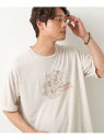 【SALE/20%OFF】ポリ麻刺繍半袖Tシャツ THE SHOP TK ザ ショップ ティーケー トップス カットソー・Tシャツ ブラック ホワイト【RBA_...