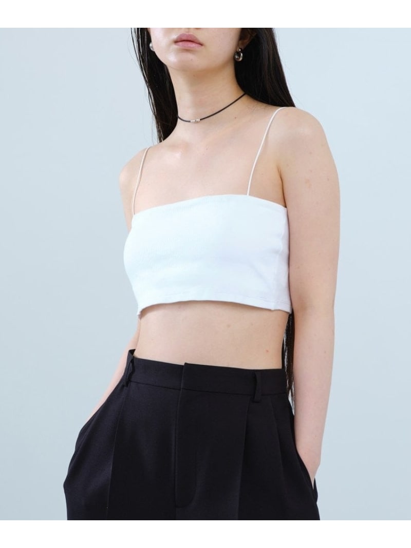 CODE A｜bandeau bra short tops DRESSTERIOR ドレステリア トップス ベアトップ ホワイト ブラック【送料無料】[Rakuten Fashion]