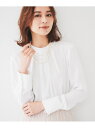 【SALE/40%OFF】【通勤】ジョーゼット タックブラウス UNTITLED アンタイトル トップス シャツ・ブラウス グレー ホワイト ネイビー【RBA_...