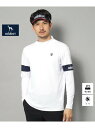 【SALE/50%OFF】【新レーベル ADABAT NAVY】UVカット/吸水速乾 アームラインモックネックプルオーバー adabat アダバット トップス ...