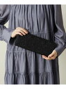 【SALE/20%OFF】【結婚式・パーティに】レースクラッチミニショルダー ITS' DEMO イッツデモ バッグ ショルダーバッグ ブラック ベージュ【RB...