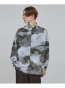 【SALE/50%OFF】Fヌバックプリントシャツ tk.TAKEO KIKUCHI ティーケータケオキクチ トップス シャツ・ブラウス グレー ベージュ ブル...