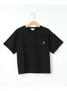 【SALE/50%OFF】【110-140cm】ポケット刺繍Tシャツ SHOO・LA・RUE シューラルー トップス カットソー・Tシャツ ブラック ブルー イ...