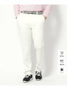 【SALE/60%OFF】UVカット/接触冷感/透け防止 クールタッチUVテーパードパンツ adabat アダバット パンツ その他のパンツ ホワイト ネイビー...