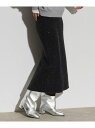 【SALE/28%OFF】ワイドリブニットスカート GALLEST インディヴィ スカート ロング・マキシスカート ベージュ グレー【RBA_E】【送料無料】[...