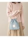 【SALE/20%OFF】ストーンデニムミニショルダー ITS' DEMO イッツデモ バッグ ショルダーバッグ ブルー【RBA_E】[Rakuten Fash...