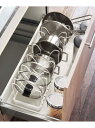 シンク下伸縮鍋蓋&フライパンスタンド WH 山崎実業 <tower タワー> 212 KITCHEN STORE トゥーワントゥーキッチンストア インテリア・生...